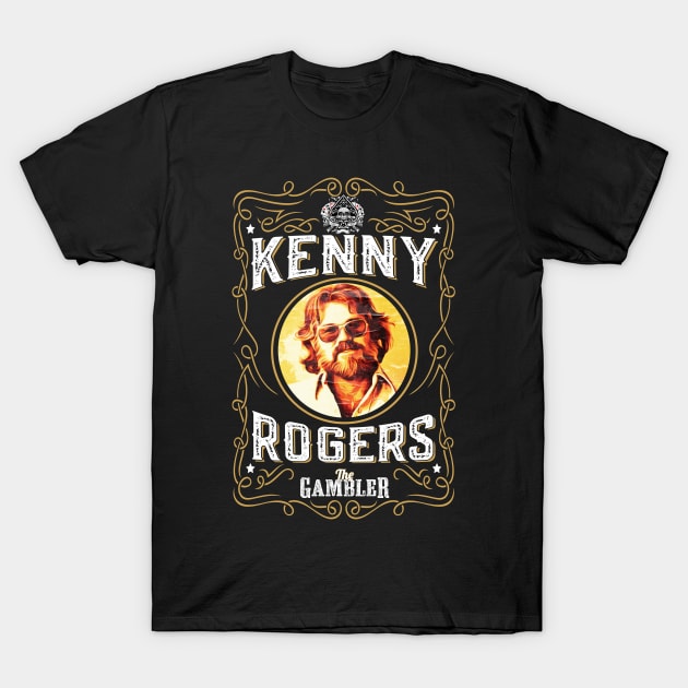 Kenny Rogers The Gambler Design T-Shirt by HellwoodOutfitters